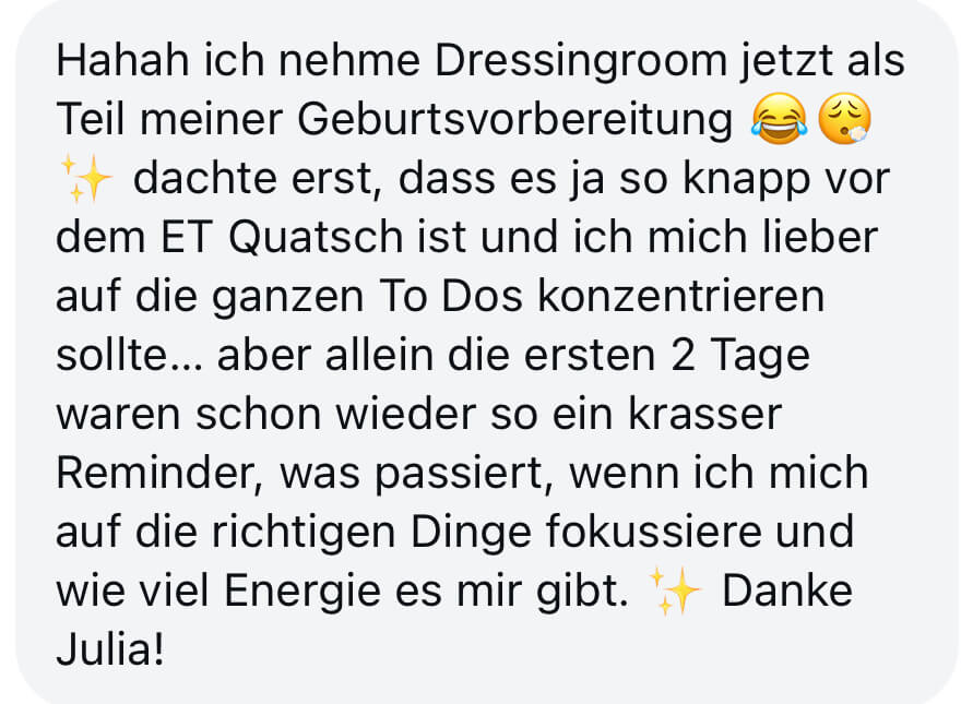 Feedback zu Dressing Room
