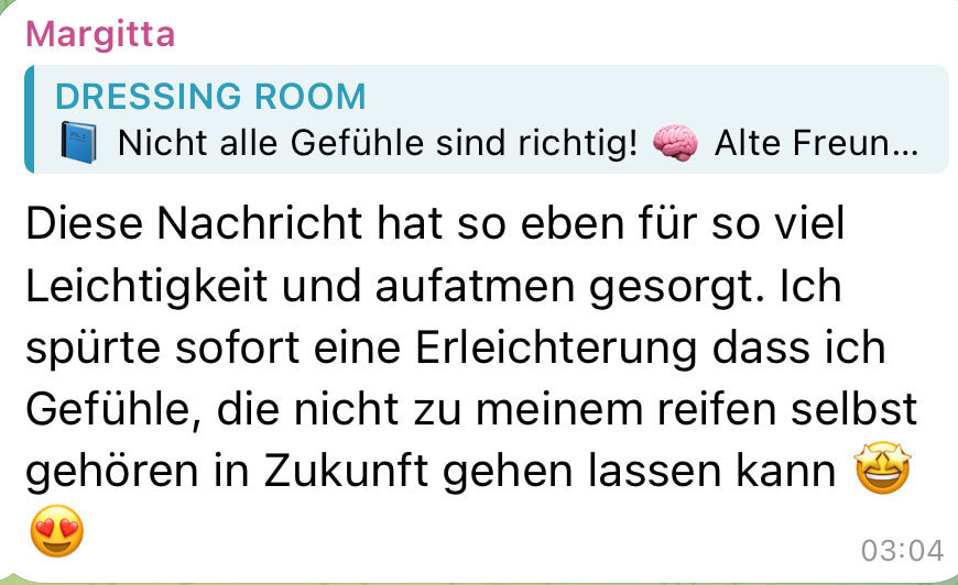 Feedback zu Dressing Room