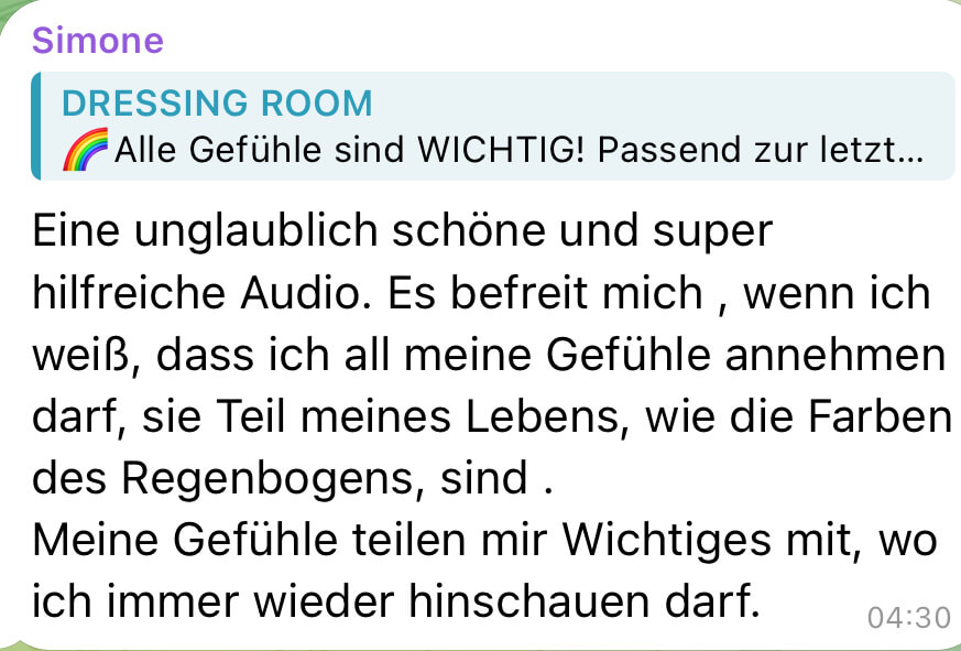 Feedback zu Dressing Room