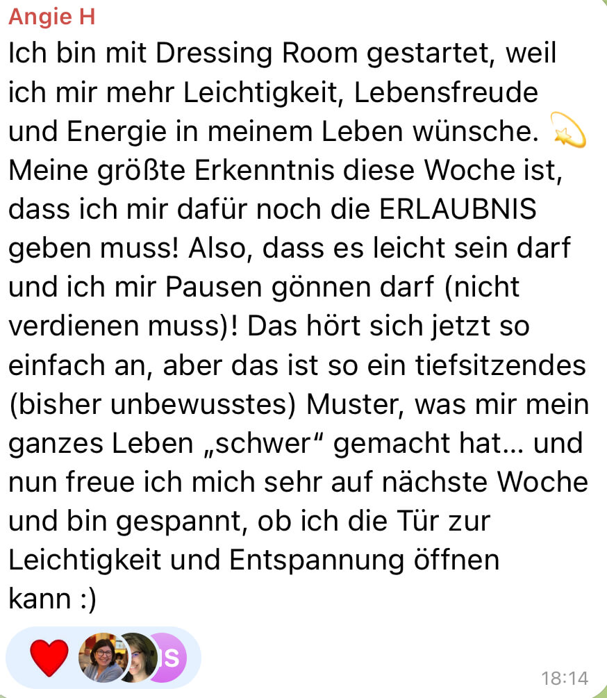 Feedback zu Dressing Room