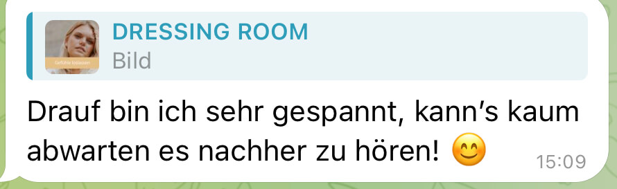 Feedback zu Dressing Room