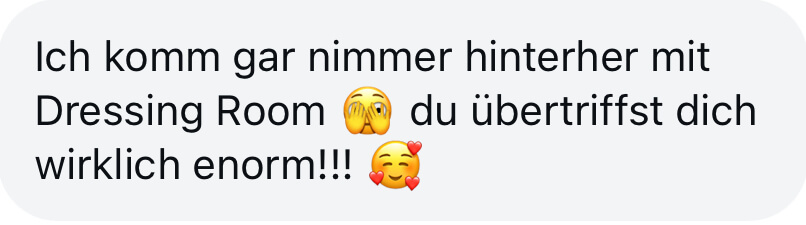 Feedback zu Dressing Room