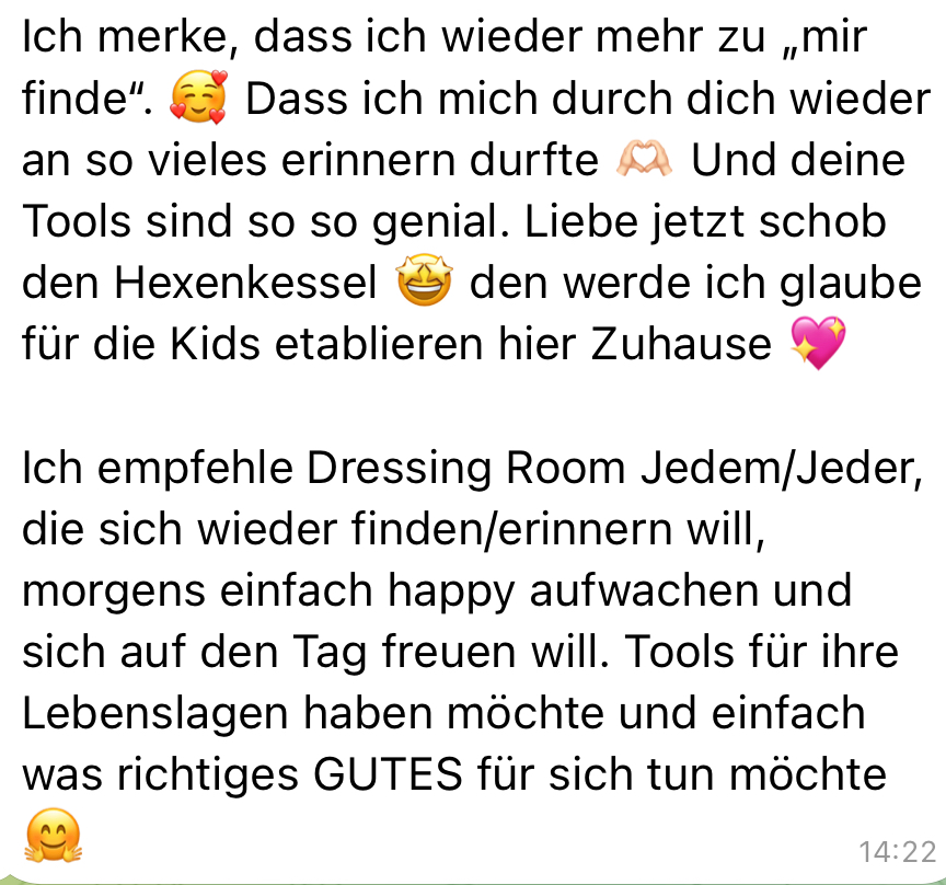 Feedback zu Dressing Room