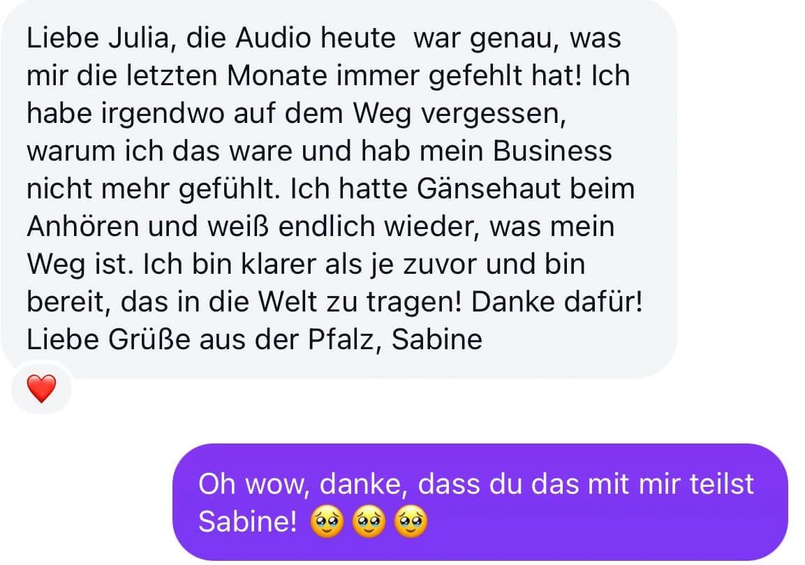 Teilnehmerfeedback zu Golden Frequency