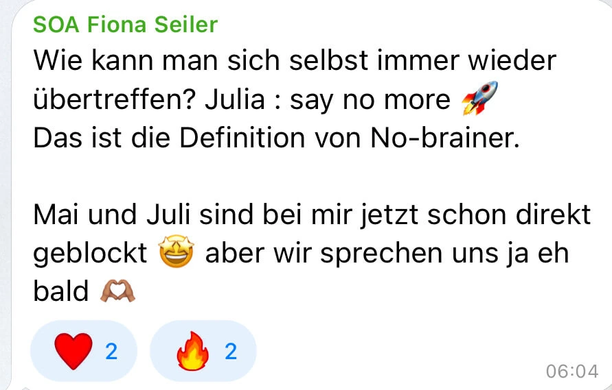 Teilnehmerfeedback zu Golden Frequency