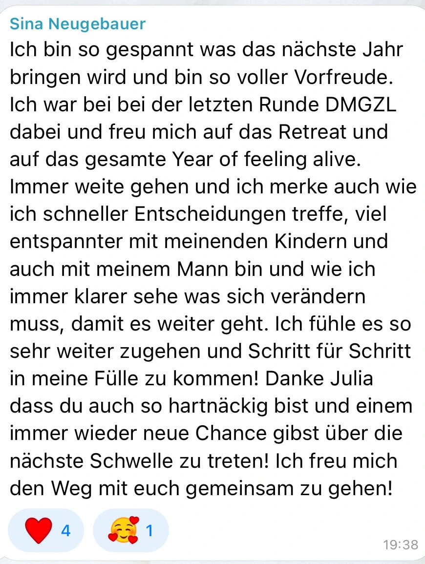 Teilnehmerfeedback zu Golden Frequency