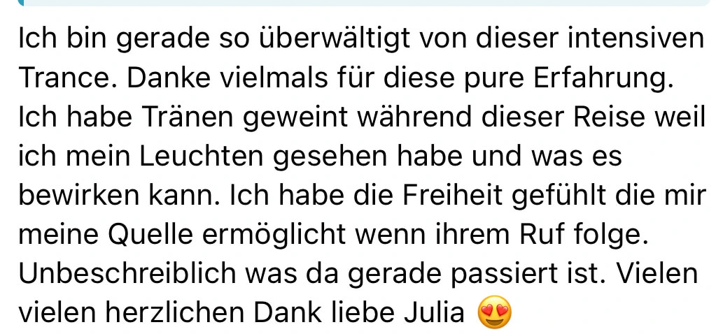 Teilnehmerfeedback zu Golden Frequency