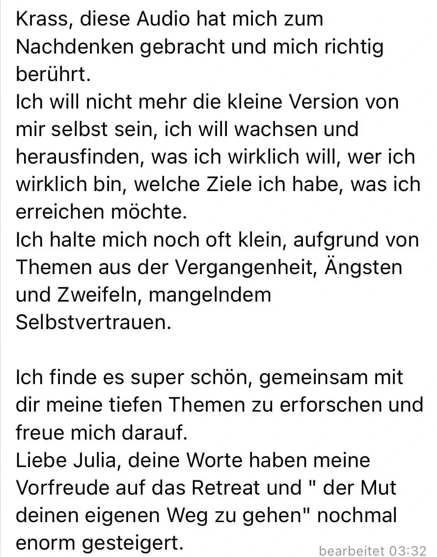 Teilnehmerfeedback zu Golden Frequency