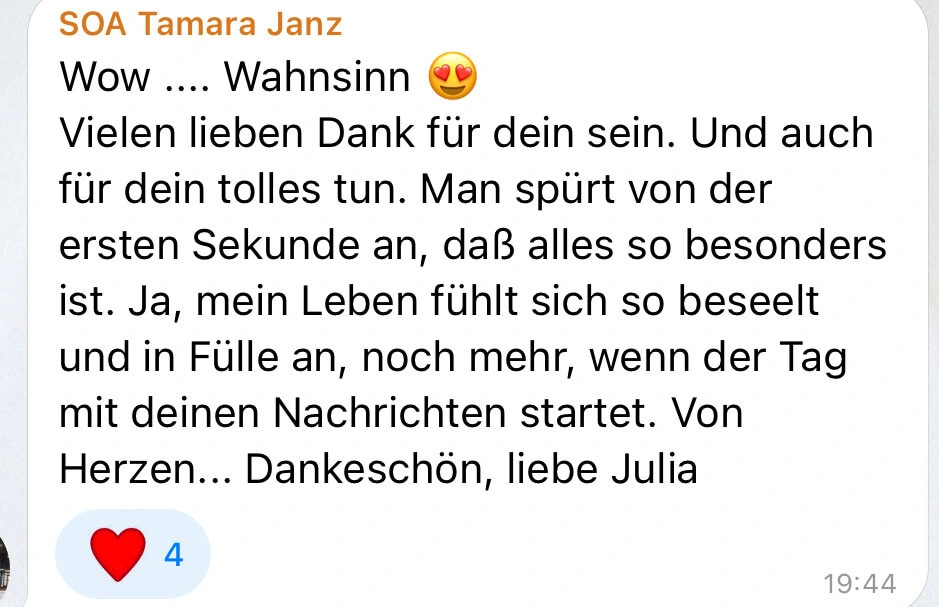Teilnehmerfeedback zu Golden Frequency