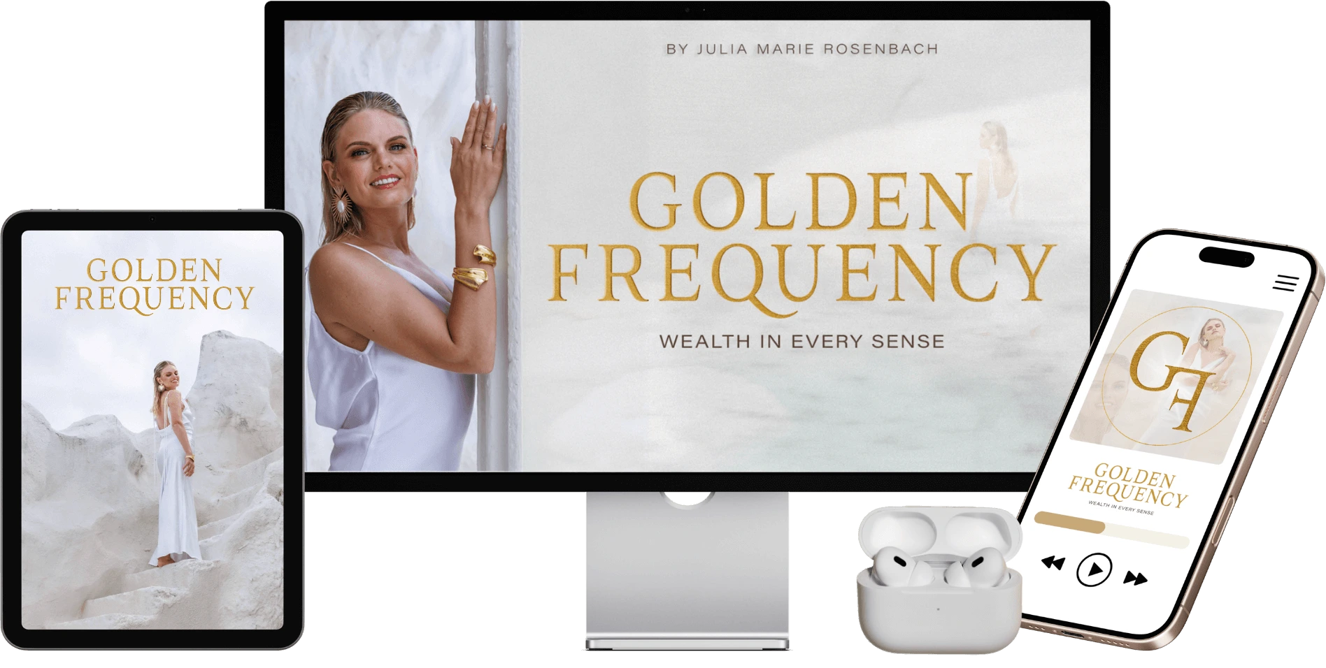 Mockup Golden Frequency